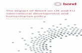 The impact of rexit on UK and EU international development ... · The impact of rexit on UK and EU international development and humanitarian policy Views from UK and European civil