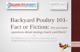 Backyard Poultry 101- Fact or Fiction: Do you have ...extension.umd.edu/sites/extension.umd.edu/files/_images/programs... · Backyard Poultry 101-Fact or Fiction: Do you have questions