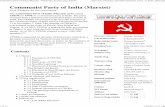 Communist Party of India (Marxist) -  · Communist Party of India (Marxist) भारत की कुिन पाट ( मा वादी) Secretary-General Sitaram Yechury [1]