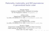 Rationality, irrationality, and Wilf equivalence in generalized factor ... · Rationality, irrationality, and Wilf equivalence in generalized factor order Sergey Kitaev Institute