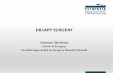 BILIARY SURGERY - skalpellen.seskalpellen.se/wp-content/uploads/2018/05/Biliary-Surgery.pdf · •Colelithiasis •Biliary mucocele •Gallbladder neoplasia •Trauma to the gallbladder