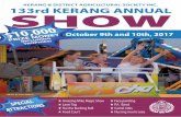 KERANG & DISTRICT AGRICULTURAL SOCIETY INC. 133rd … · KERANG & DISTRICT AGRICULTURAL SOCIETY INC. 133rd KERANG ANNUAL SHOW $10,000 PRIZE MONEY October 9th and 10th, 2017 UDING