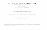 REQUEST FOR PROPOSAL - Excelsior Springs Middle School · 3 REQUEST FOR PROPOSAL ‐ Occupational Therapy Services The Excelsior Springs School District (DISTRICT) is seeking proposals