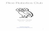 RRC Sponsor Packet - Rice Robotics Clubrobotics.rice.edu/resources/sponsor_packet.pdf · Sponsor Packet 2014 - 2015 robotics.rice.edu riceroboticsclub@gmail.com. 2 Table of Contents