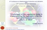 implementing the legislations for the radiopharmaceuticals ... - UGDscholar.ugd.edu.mk/sites/default/files/janevik/files/challenges_of... · Goce Delcev University International Atomic