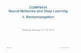 COMP9444 Neural Networks and Deep Learning 3. Backpropagationcs9444/18s2/lect/1page/03_Backprop.pdf · COMP9444 18s2 Backpropagation 3 Supervised Learning we have a training set and
