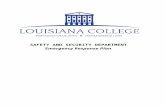 Emergency Response Plan - lacollege.edu  · Web viewProvide emergency food and shelter as needed. Priority II: ... due to the possibility of a power failure. ... Suggest the word