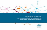 Practical guide on RDM - SCIENCE EUROPE · commitment to champion the alignment of research data management (RDM) among research funding organisations in Europe. This commitment was