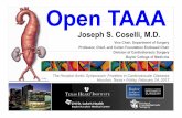 Joseph S. Coselli, M.D. - Promedica International CME · Paraplegia/paraparesis ... Left inferior pulmonary vein Distal descending thoracic aorta. Reattachment of ICAs. Cold Renal