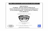 MODEL FIRE DEPARTMENT INCIDENT MANAGEMENT … · FIRE SERVICE REFERENCE BOOKLET 9V MODEL FIRE DEPARTMENT INCIDENT MANAGEMENT STANDARD OPERATING GUIDES Updated April 13, 2011 STATE