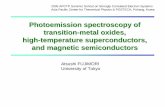 Photoemission spectroscopy of transition metal spectroscopy of transition-metal oxides, high-temperature