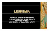 HEMATO - ocw.usu.ac.idocw.usu.ac.id/.../his127_slide_leukemia.pdf · leukemia hemato - oncology divisiononcology division departement of child health medical school ... anamnesis