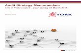 Audit Strategy Memorandum - democracy.york.gov.uk Strategy... · 6 02 Audit scope, approach and timeline Audit scope Our audit approach is designed to provide you with an audit that