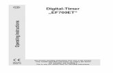 Digital-Timer EF700ET (GB) - produktinfo.conrad.com · Digital-Timer „EF700ET“ ... Further features of the product are a countdown display, a random function and the automatic