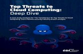 Top Threats to Cloud Computing: Deep Dive · 1 Top Threats to Cloud Computing: Deep Dive A case study analysis for ‘The Treacherous 12: Top Threats to Cloud Computing’ and a relative