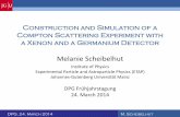 Construction and Simulation of a Compton Scattering ...xenon.physik.uni-mainz.de/presentations/DPG2014_Melanie_v4.pdf · Get more information about Xenon as detector medium Electron