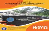 COMPANY PROFILE · CHAPTER 1 Introduction The profile of Faculty of Economics and Management (FEM), Bogor Agricultural University is a brief illustration of FEM IPB.