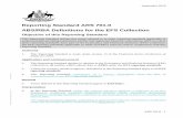 Reporting Standard ARS 701.0 ABS/RBA Definitions for the ... · these reporting standards form part of the Economics and Financial ... which submit data to APRA under the EFS reporting