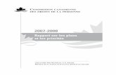 2007-2008 - tbs-sct.gc.ca · a accepté l’invitation de présider le Comité international de coordination des institutions nationales ... (RPP) de 2007-2008 de la Commission canadienne