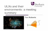 ULXs and their environments: a meeting summaryastro.u-strasbg.fr/~motch/ulx2016/07_06_Roberts.pdf · ULXs and their environments: a meeting summary Tim Roberts ... HLX-1 remains poster
