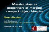 Massive stars as progenitors of merging compact object ... · the poster ..... or ask me. A critical look at progenitors of merging compact object binaries ... the maximum mass of