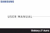 Samsung Galaxy J7 Aura J737R4 User Manual - m.uscellular.com · iv; Disconnect from Wi-Fi Direct; 110: Bluetooth; 110: Rename a paired device; 111: Share files with Bluetooth; 111: