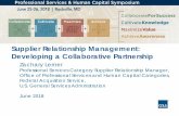 Supplier Relationship Management: Developing a ... PSHC Symposium... · The SRM Goal . The overarching goal of the GSA’s Office of Professional Services and Human Capital Categories