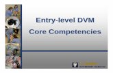 Entry-level DVM Core Competencies · includes observe behavior and temperament, general physical examination, body condition ... 93% 94% + 1% Domain – Entry-level clinical skills.
