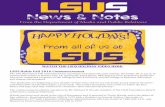 WATCH THE LSUS HOLIDAY VIDEO HERE. LSUS Holds Fall … PR/News and Notes 12_19_2016.pdf · WATCH THE LSUS HOLIDAY VIDEO HERE. LSUS Holds Fall 2016 Commencement The LSU Shreveport