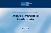 Practice Guidelines in Oncology - spitalmures.ro · NCCN Acute Myeloid Leukemia Panel Members Workup and Classification (AML-1) APL, Treatment Induction Print the Acute Myeloid Leukemia