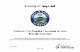 County of Imperial · 2019-03-04 · Page 1 of 44 County of Imperial Substance Use Disorder Treatment Services Provider Directory This provider directory, along with information about