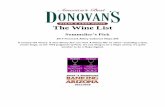 Donovan's Wine List Creek Reserve 2014 Willamette 92. Penner Ash Shea Vineyard 2014 Willamette 135