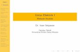 Untai Elektrik I - iwansetyawan.orgiwansetyawan.org/downloads/untai1_p5_3.pdf · Superposisi Teorema Thevenin dan Norton Teorema Transfer Daya Maksimum Matriks dan Determinan (6)