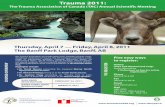 TAC 2011 Brochure - mgm.med.ubc.ca · 1010 TBC Dr. Andrew Peitzman Medico-Legal Issues Arising from Trauma Care Dr. Ross Berringer ROADSHOW FEES By Feb 24, 2011 After Feb 24, CAEP