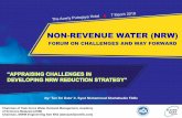 NON-REVENUE WATER (NRW) - mwa.org.my CHALLENGES IN DEVELOPING NRW... · Appraising Challenges In Developing