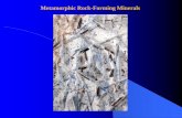 Metamorphic Rock -Forming Minerals - faculty.uml.edufaculty.uml.edu/Nelson_Eby/89.307/Instructor Pdfs/Chapter 14... · Metamorphic Rock -Forming Minerals . Garnet – pyralspite group