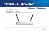 TL-WR841N TL-WR841ND 300Mbps Wireless N · PDF fileadvanced Firewall protections, theTL-WR841N/TL-WR841ND 300Mbps. Wireless N Router. provides complete data privacy. The TL-WR841N/TL-WR841ND