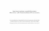Incineration and Dioxins: Review of Formation Processes · Incineration and Dioxins: Review of Formation Processes This review of scientific literature on dioxin and furan formation