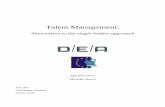 Talent Management - DEA · Talent Management: alternatives to the single-ladder approach Marieke Born & Marieke Heers 3 and ability’. Furthermore, the literature shows that talent