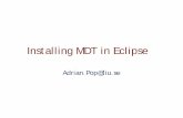 Installing MDT in Eclipse 3.5 - OpenModelica · Linux 32bit 64bit 10 (GEF) Test and Pefformance Tools Installing Eclipse • Installing Eclipse ... tails Shon only the let-st versions