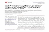 Evaluation of Safety and Efficacy of Glaritus® versus Lantus® in ... · thy, nephropathy and/or neuropathy, cardiovascular disease, anemia (80 - 109 g/l), hemoglobinopathy, alcohol