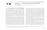 18 Dairy Fermented Products - pdfs.semanticscholar.org · Modern industrial processes utilize defined lactic acid bacteria as starters for fermented dairy products. For detailed descriptions