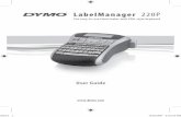 LabelManager 220P - DYMOdownload.dymo.com/dymo/user-guides/LabelManager/LM220P/LM220P_User... · Figure 1 DYMO® LabelManager® 220P Electronic Label Maker 1 Tape cutter 9 Accented