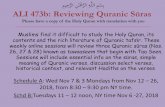 ǷِȉƸِرČǴا ǻِٰـَŨْرČǴا ǿِـČǵǴا ǷِǉِْƦ ALI 473b: Reviewing Quranic Sūras · What do we mean by Reviewing Sūras? What do we mean by Reviewing Quranic