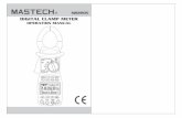 MS2205 DIGITAL CLAMP METER OPERATION MANUAL - …mastechturkiye.com/wp-content/uploads/2016/07/MS2205-Manual.pdf · ms2205 digital clamp meter operation manual ~ ~ kw 1 phase Ø 1