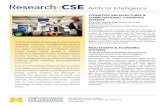Research Artificial Intelligence - EECS · Research Artificial Intelligence Bob and Betty Beyster Building 2260 Hayward Street, Ann Arbor, MI 48109-2121 ... to model learning and