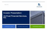 Investor Presentation: 2016 AmTrust Financial Services ... · Karfunkel-Zyskind Family, the Special Committee or any of the Special Committee’s independent legal and financial advisors