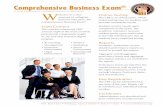 Comprehensive Business Exam - CBE℠€¢BUSINESS•EXAM® W elcome to a new measure of collegiate business education: the Comprehensive Business Exam®. Exam Content The criterion-referenced