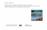 Report on a rapid ecological assessment of the Raja Ampat ... · FINAL DRAFT Report on a rapid ecological assessment of the Raja Ampat Islands, Papua, Eastern Indonesia held October