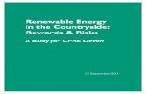 Renewable Energy in the Countryside: Rewards & Risks · v The two policies that provide subsidies to renewable energy plant are the Renewables Obli-gation (RO) for large-scale and
